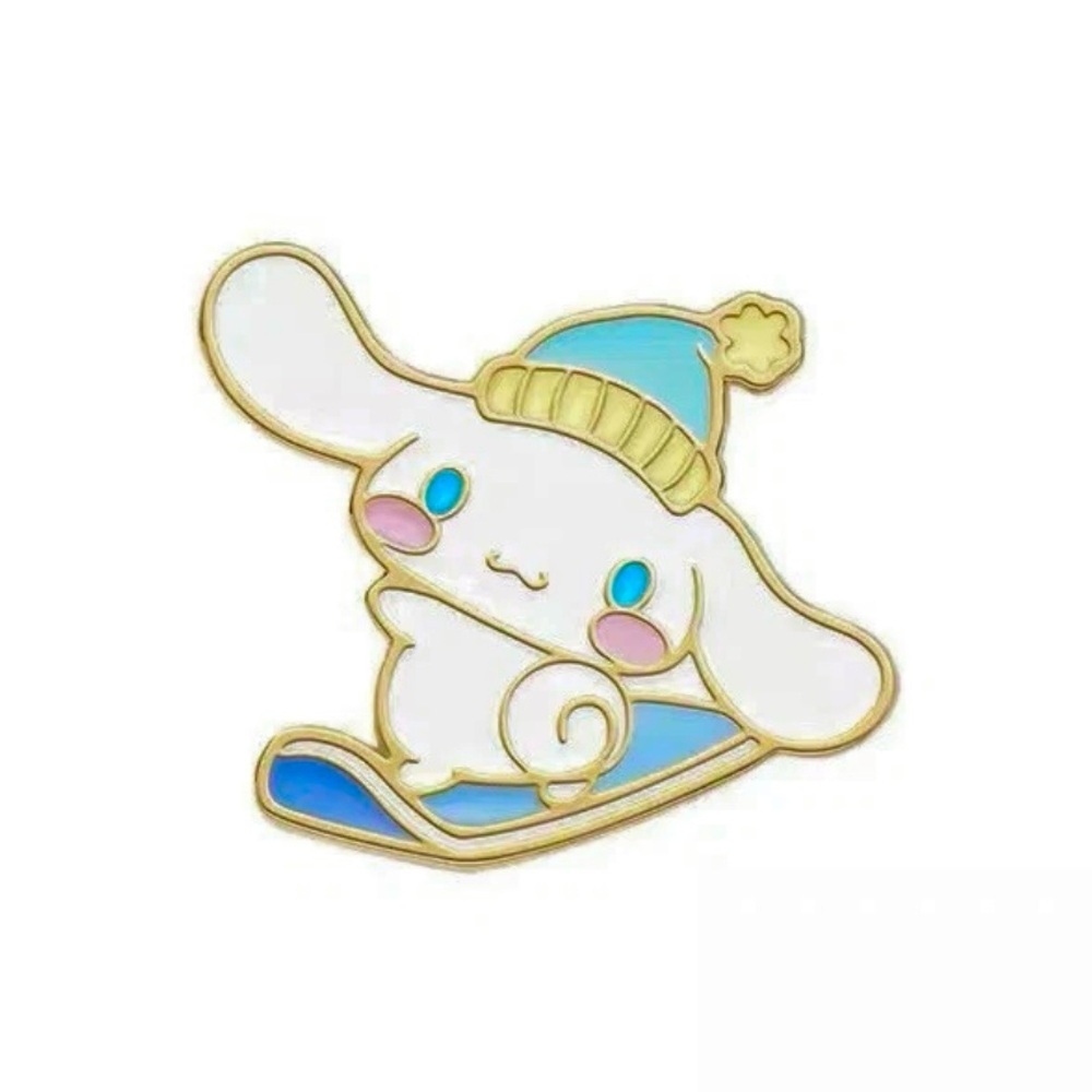 Cinnamon Roll Puppy Friend of Hello Kitty Winter Enamel Collectible Pin (NWOT)